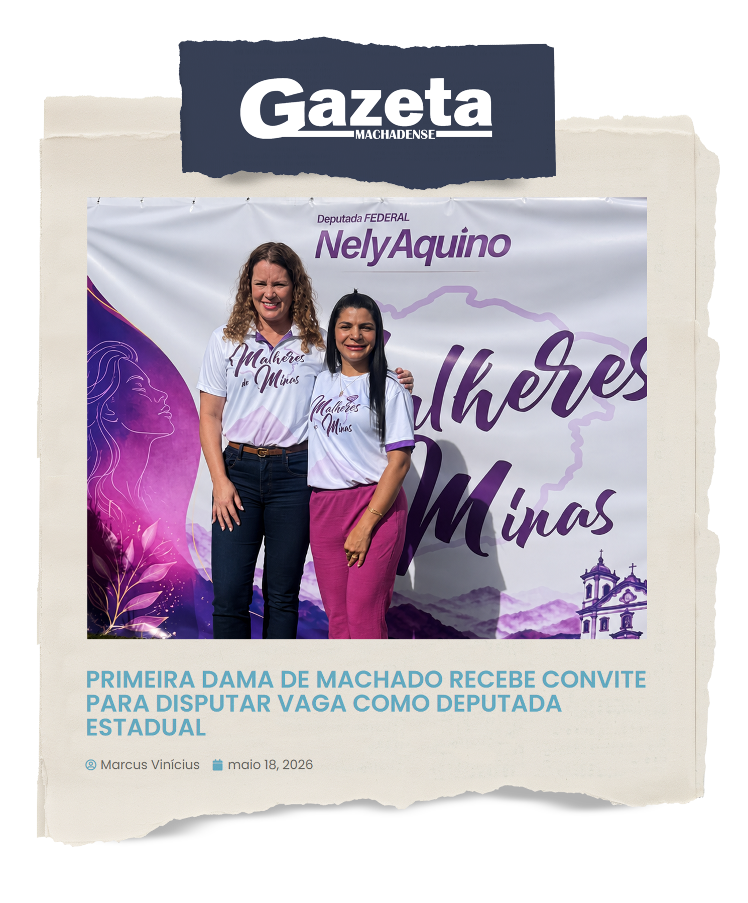 Matéria da Gazeta Machadense sobre a Dra. Fernanda Gonçalves
